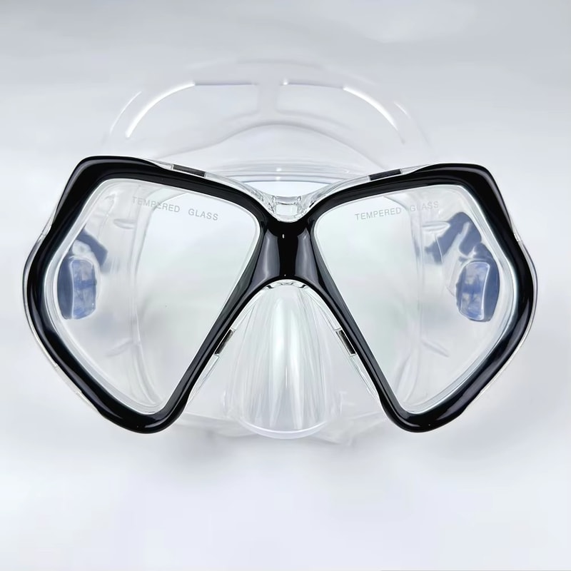 Adult Snorkel Set With Dry Top Snorkel And Panoramic Tempered Glass Mask 2