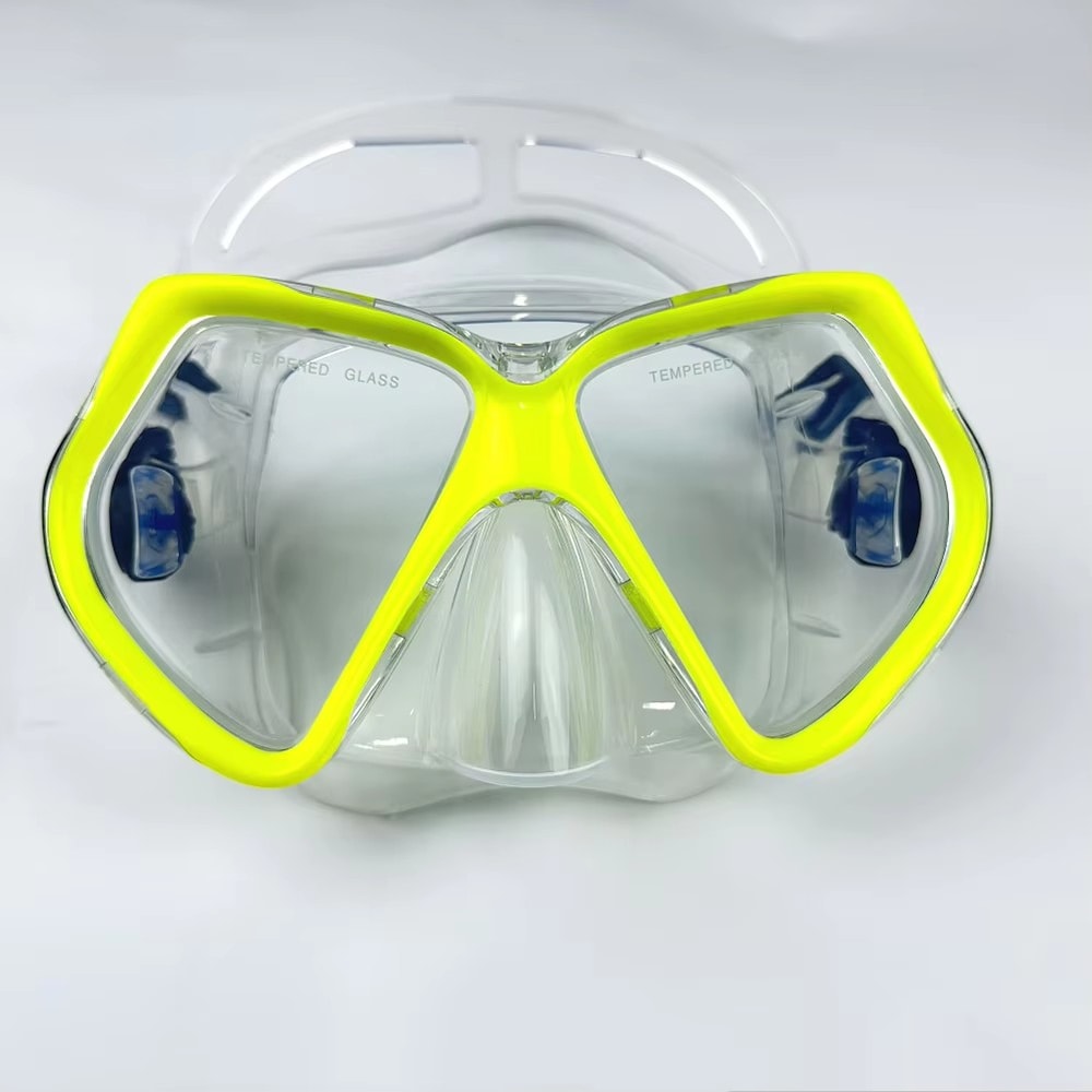 Adult Snorkel Set With Dry Top Snorkel And Panoramic Tempered Glass Mask 1