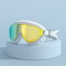 Large Frame Anti Fog Swimming Goggles For Adults Mirrored Wide Vision Swim Glasses 0