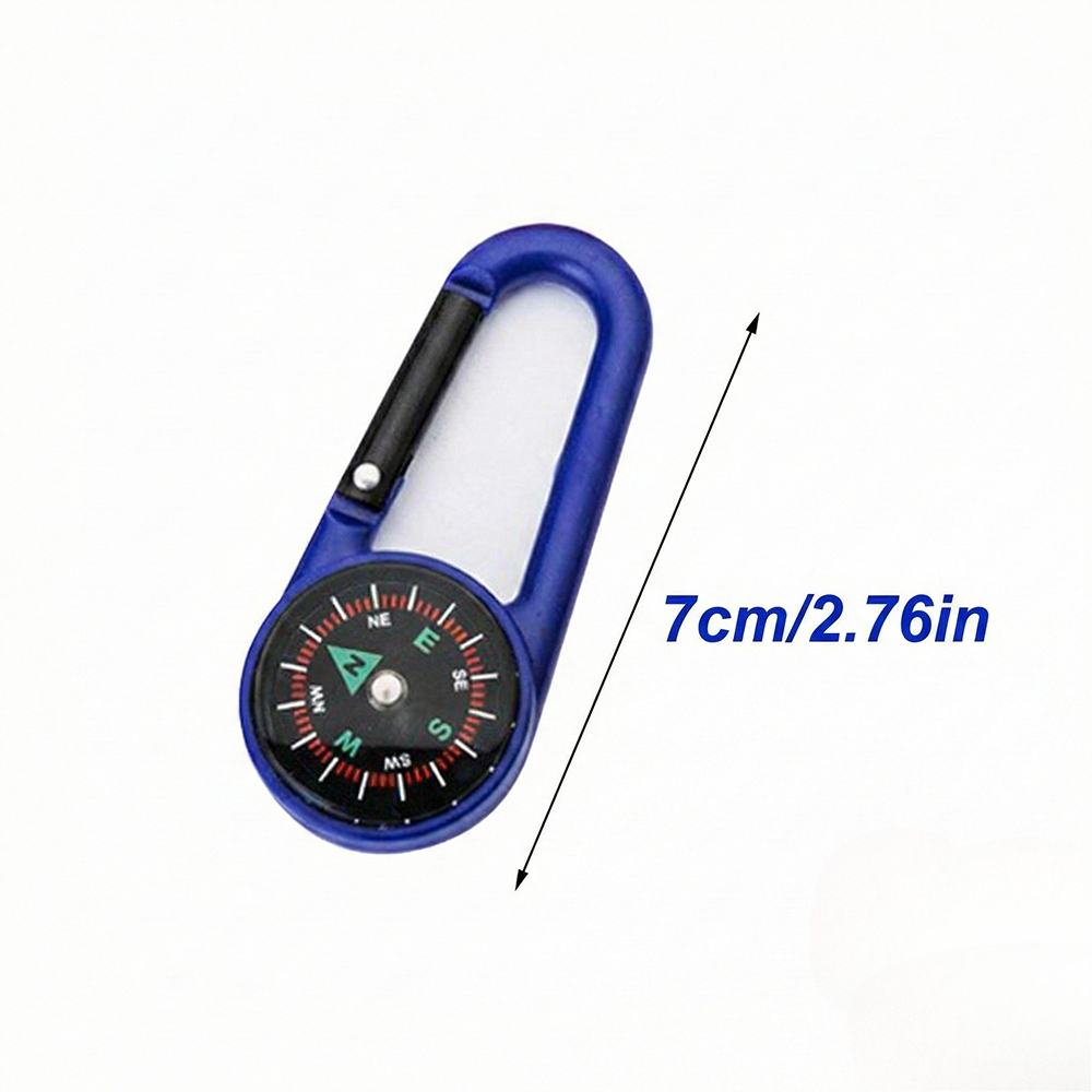 Mini Compass Carabiner Keychain For Hiking Camping And Backpack Travel 4