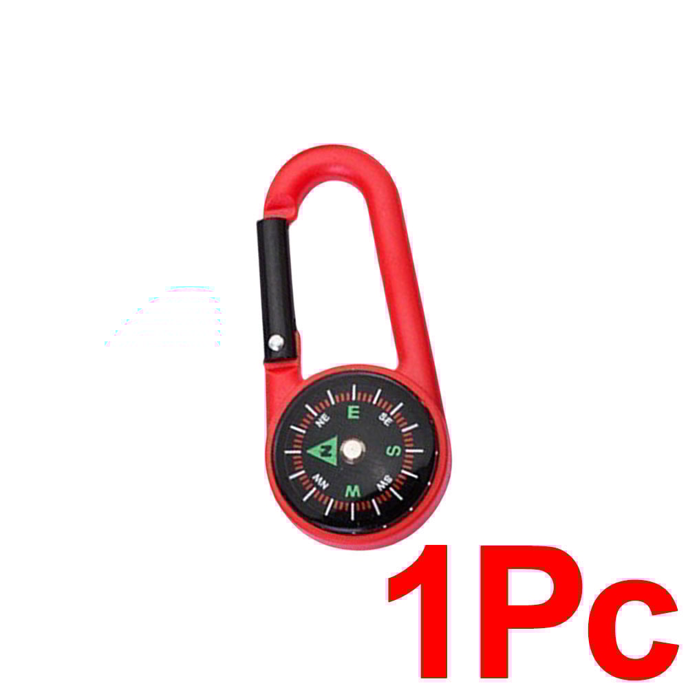Mini Compass Carabiner Keychain For Hiking Camping And Backpack Travel 11