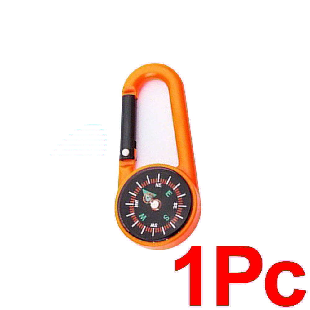 Mini Compass Carabiner Keychain For Hiking Camping And Backpack Travel 10