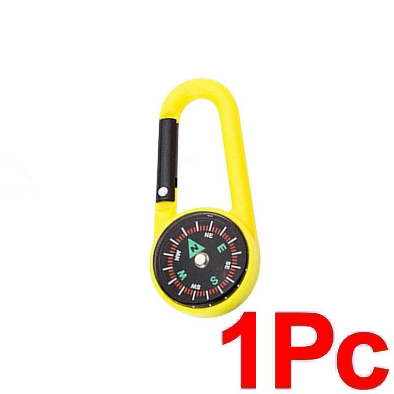 Mini Compass Carabiner Keychain For Hiking Camping And Backpack Travel 9