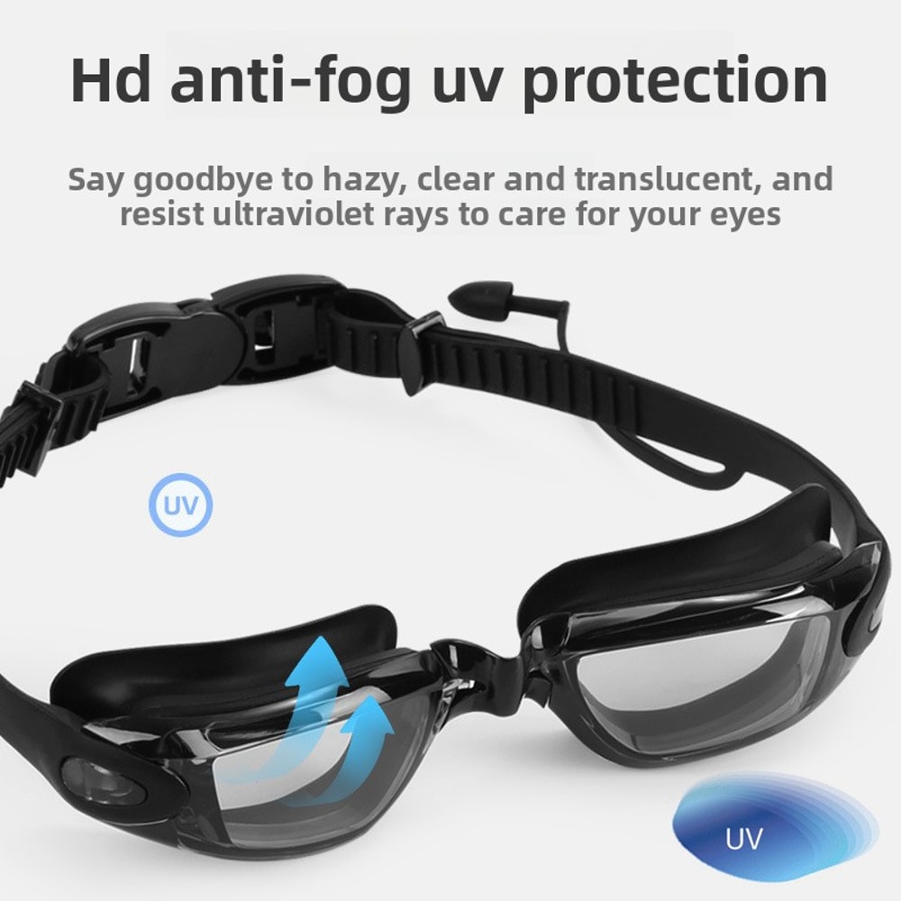 Clear View Anti Fog Adult Swimming Goggles Leakproof Wide View Silicone Swim Goggles 2