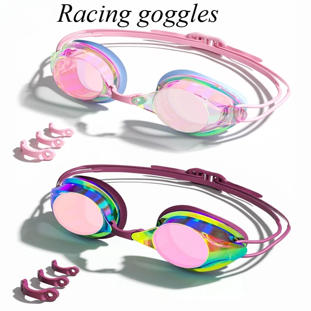 Clear View Anti Fog Adult Swimming Goggles With Waterproof Wide HD Vision 0