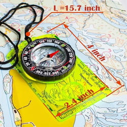 adventure ready waterproof orienteering compass for hiking camping and scout navigation