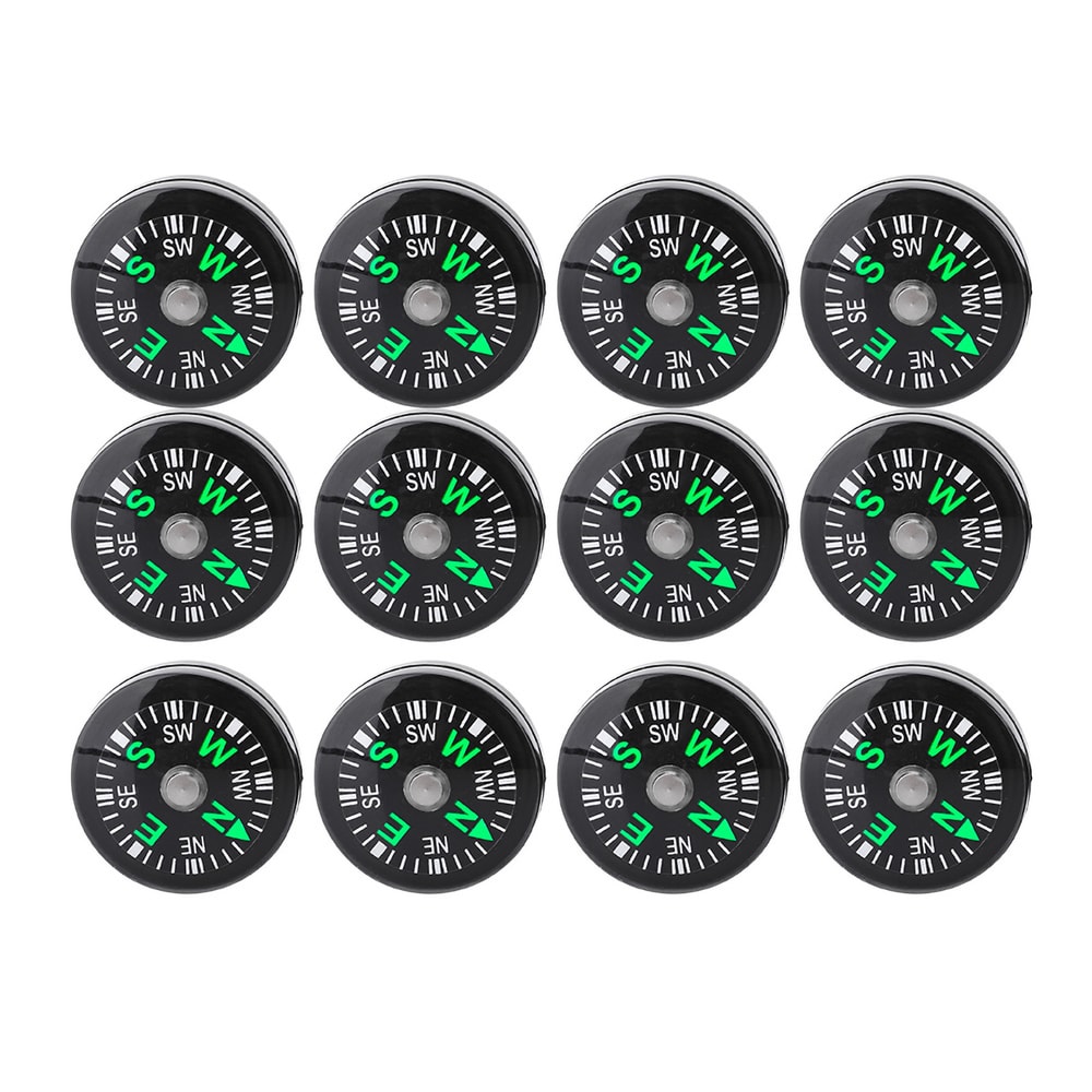 Mini Pocket Compass Set Oil Filled Survival Button Compass For Hiking Camping Kits 3