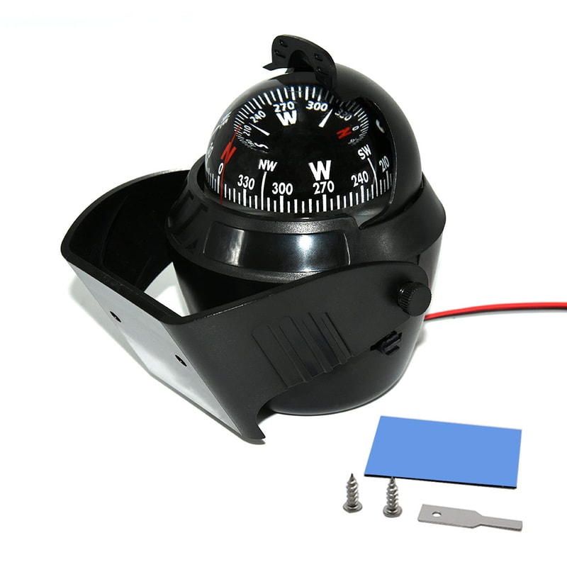 LED Marine Compass For Boats Pivoting Boat Navigation Compass 3