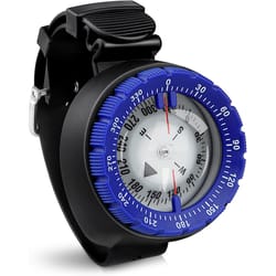 waterproof scuba diving compass watch with luminous wrist navigation