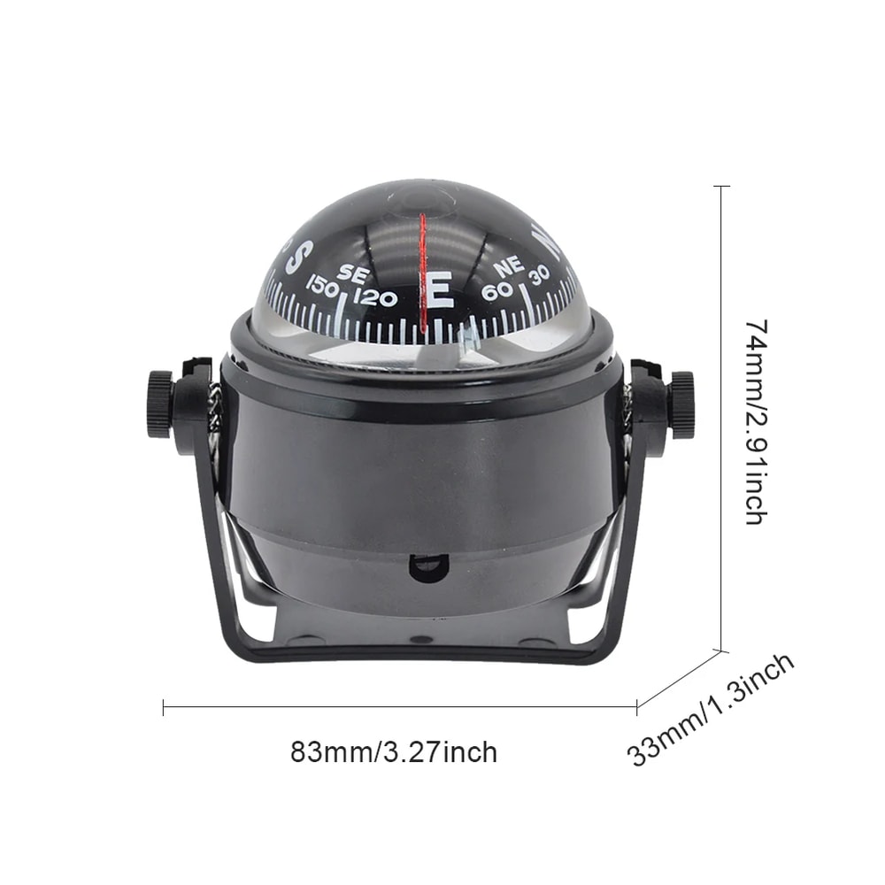 Adjustable Marine Compass For Boat And Car Dashboard Navigation 5