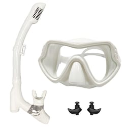 snorkeling gear for adults dry top snorkel set with anti fog diving mask