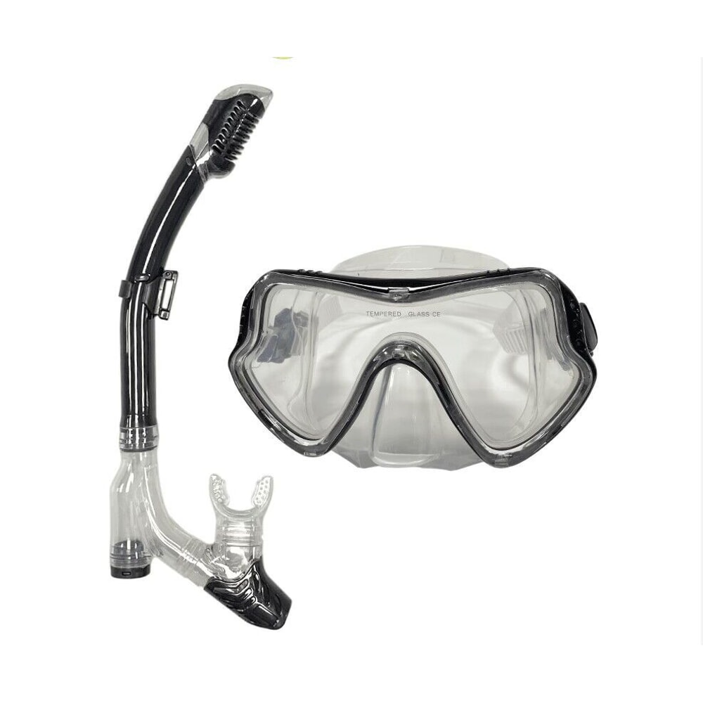 Snorkeling Gear For Adults Dry Top Snorkel Set With Anti Fog Diving Mask 7