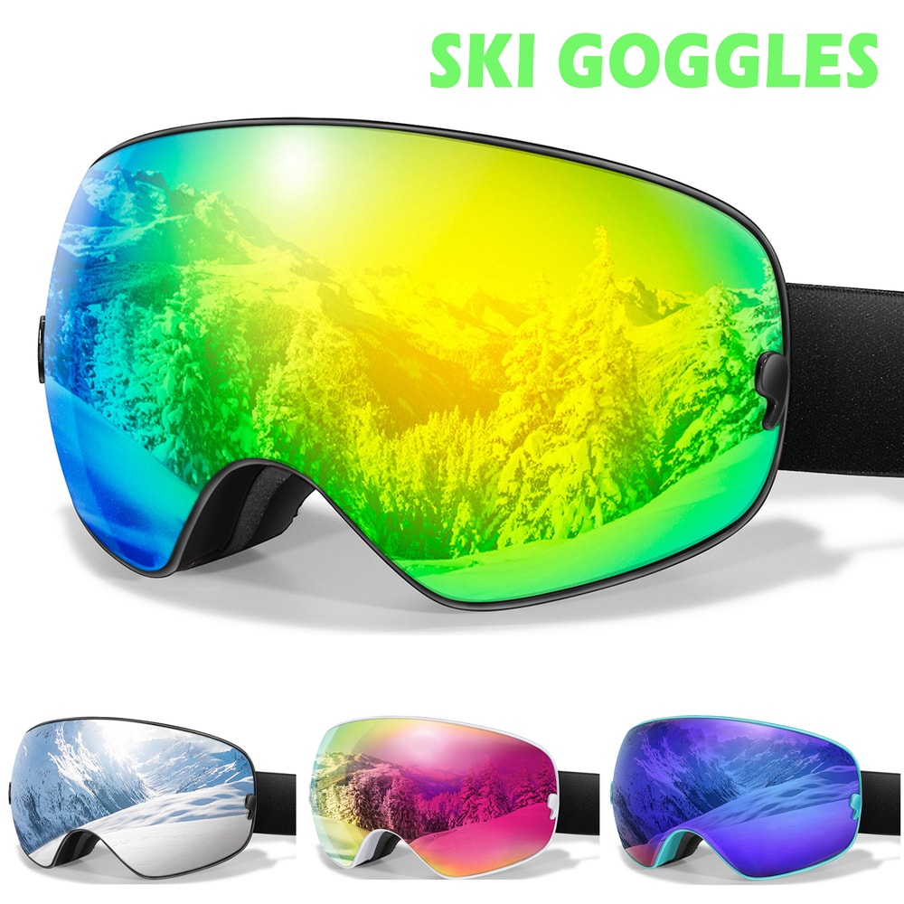Anti Fog Ski Goggles With UV Protection For Men And Women Snowboard Snow Glasses 0