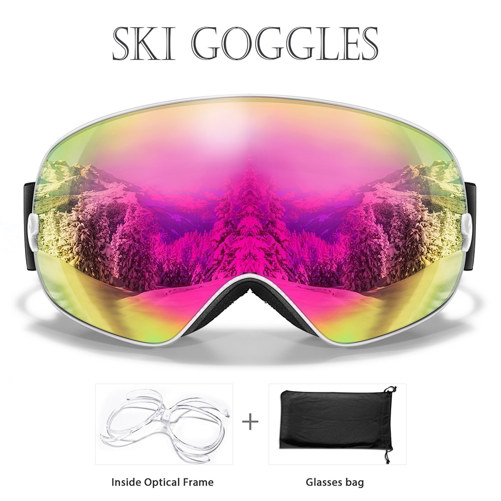 Anti Fog Ski Goggles With UV Protection For Men And Women Snowboard Snow Glasses 1