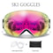 Anti Fog Ski Goggles With UV Protection For Men And Women Snowboard Snow Glasses 1