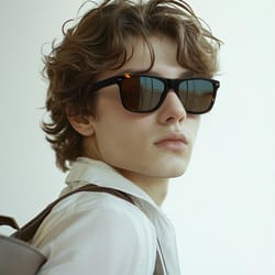 retro square polarized sunglasses for men lightweight driving shades