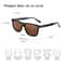Retro Square Polarized Sunglasses For Men Lightweight Driving Shades 4
