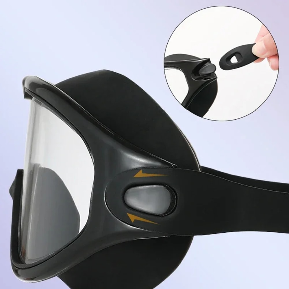 Adult Swim Goggles And Cap Set Anti Fog UV Protection Wide View Swim Goggles 1