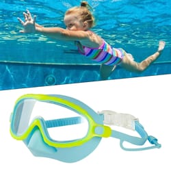 kids swim goggles with nose cover anti fog leak proof wide view swim mask