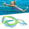 Kids Swim Goggles With Nose Cover Anti Fog Leak Proof Wide View Swim Mask 0