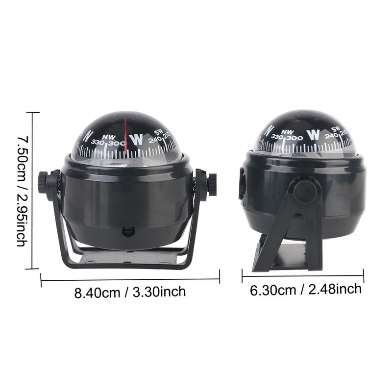 Waterproof Boat Compass With LED Light Rotating Marine Compass 4