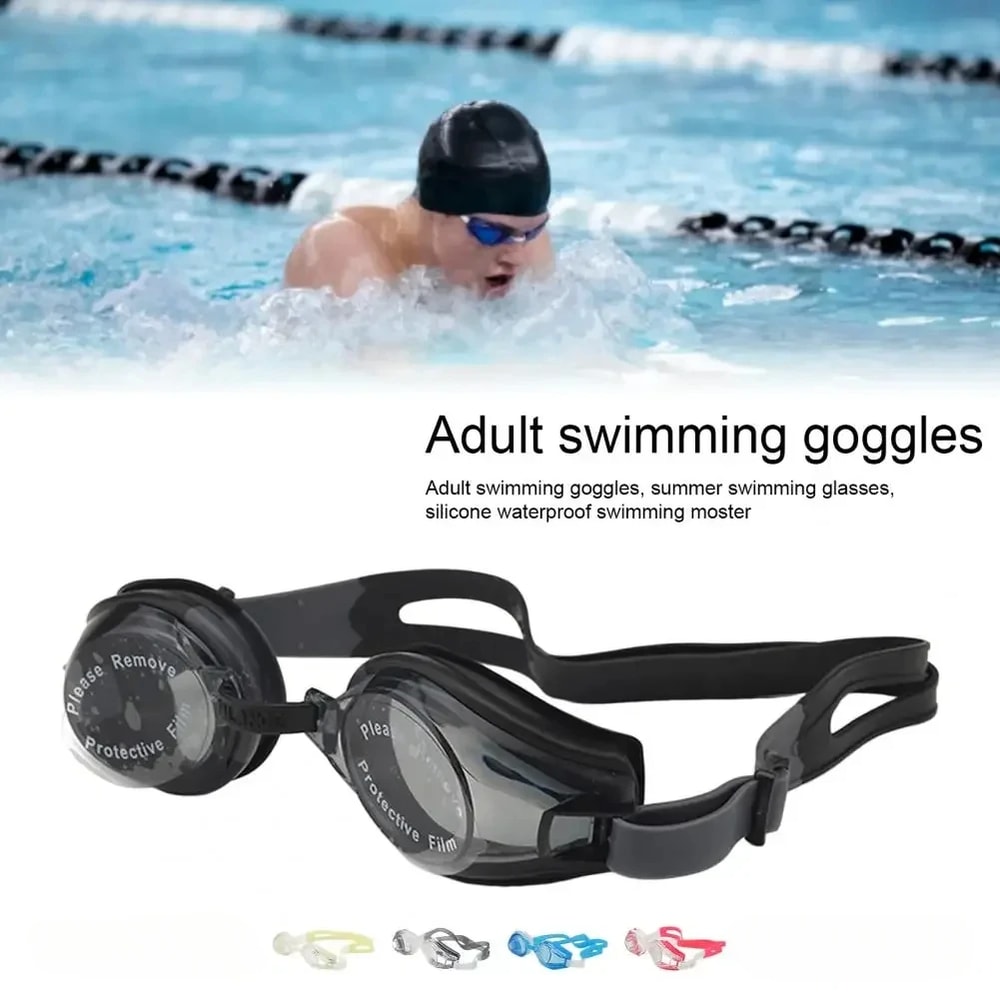 Adult Swim Goggles Anti Fog Leak Proof Adjustable Comfort Fit 0