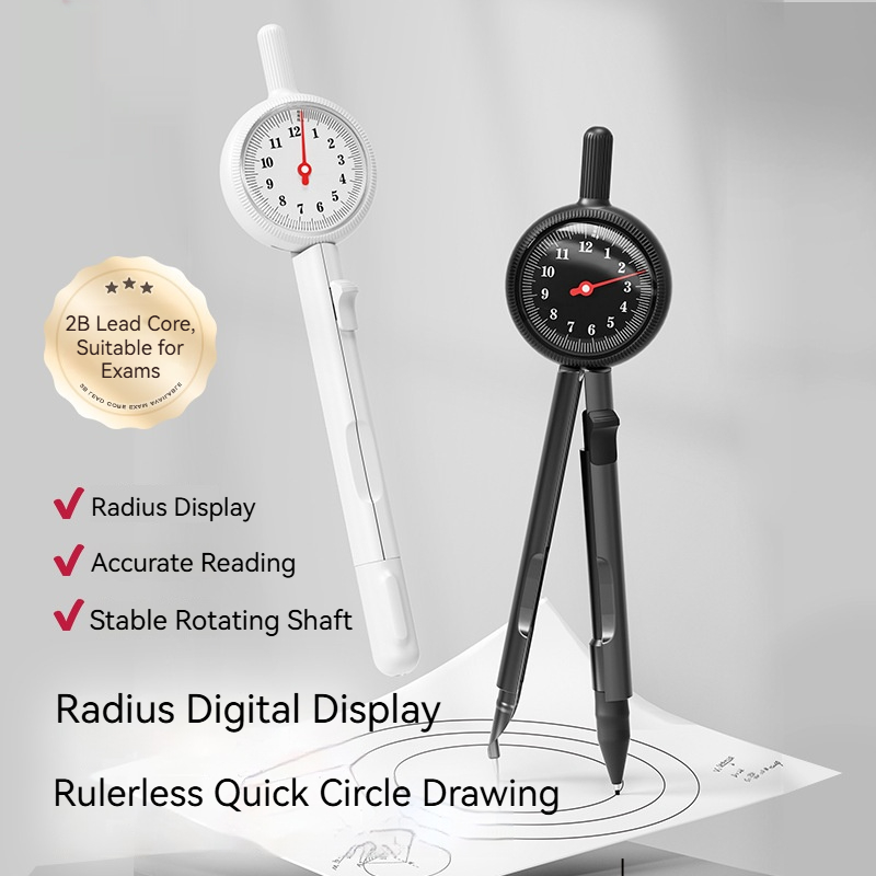 Digital Display Drawing Compass For Students With Refill Precision Geometry Compass 1