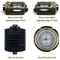 Professional Lensatic Compass for Hiking and Survival with Luminous Sighting Navigation