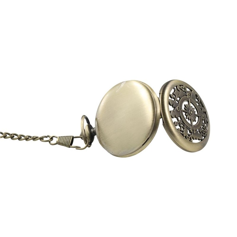 Vintage Bronze Pocket Watch Compass For Hiking And Outdoor Navigation 1