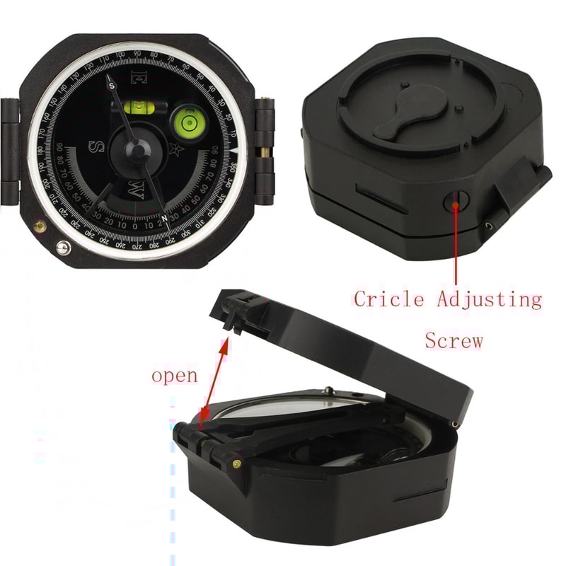 Tactical Military Compass Folding Lensatic Compass Set For Camping And Survival 3