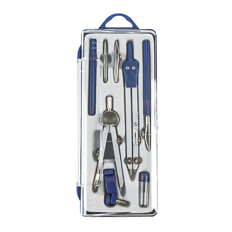Precision Geometry Compass Set Professional Math Drafting Kit with Metal Tools