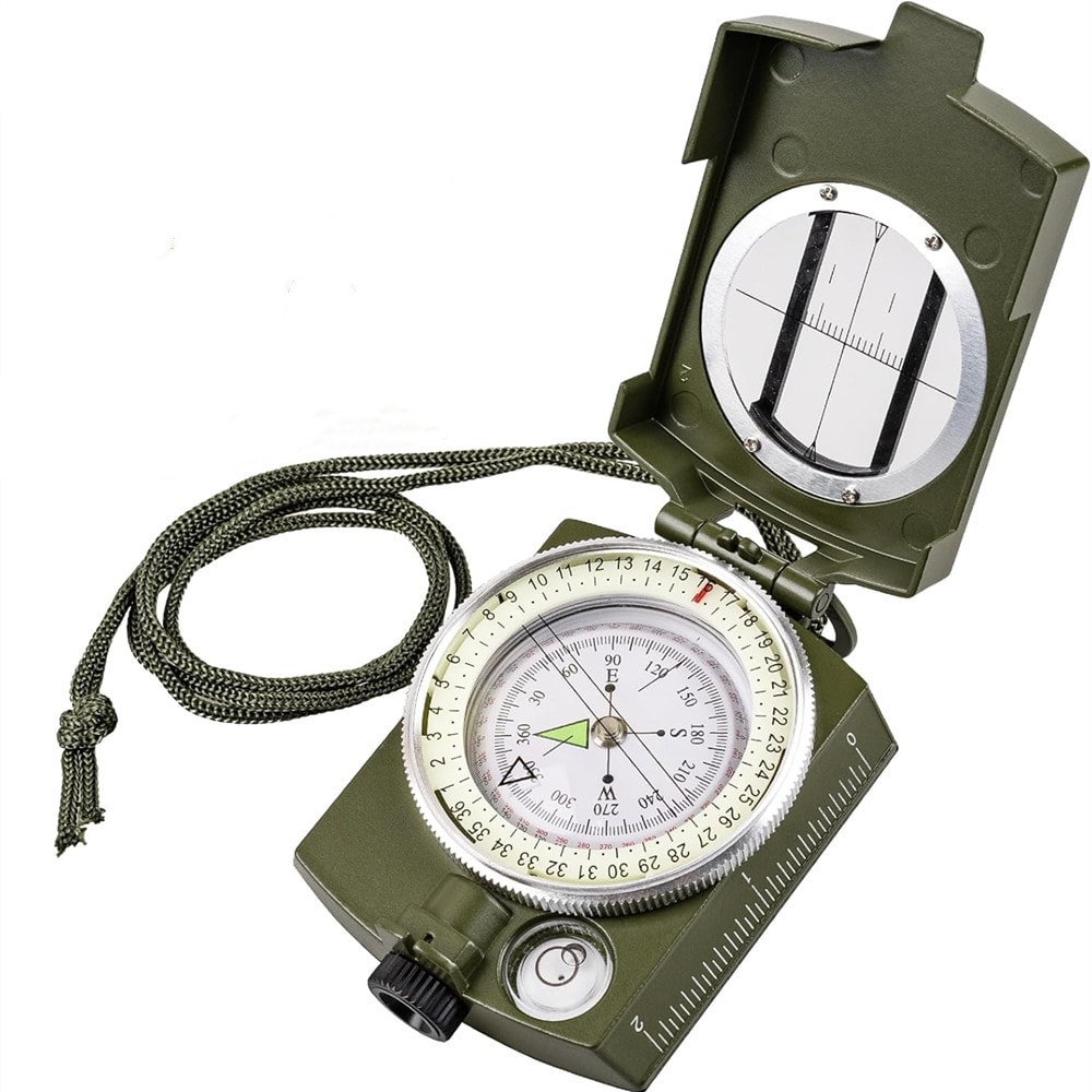 Waterproof Hiking Compass With Clinometer Pocket Survival Navigation Tool 7