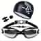 Anti Fog Swimming Goggles Set with Swim Cap and Earplugs for Adults and Kids