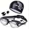 Anti Fog Swimming Goggles Set with Swim Cap and Earplugs for Adults and Kids