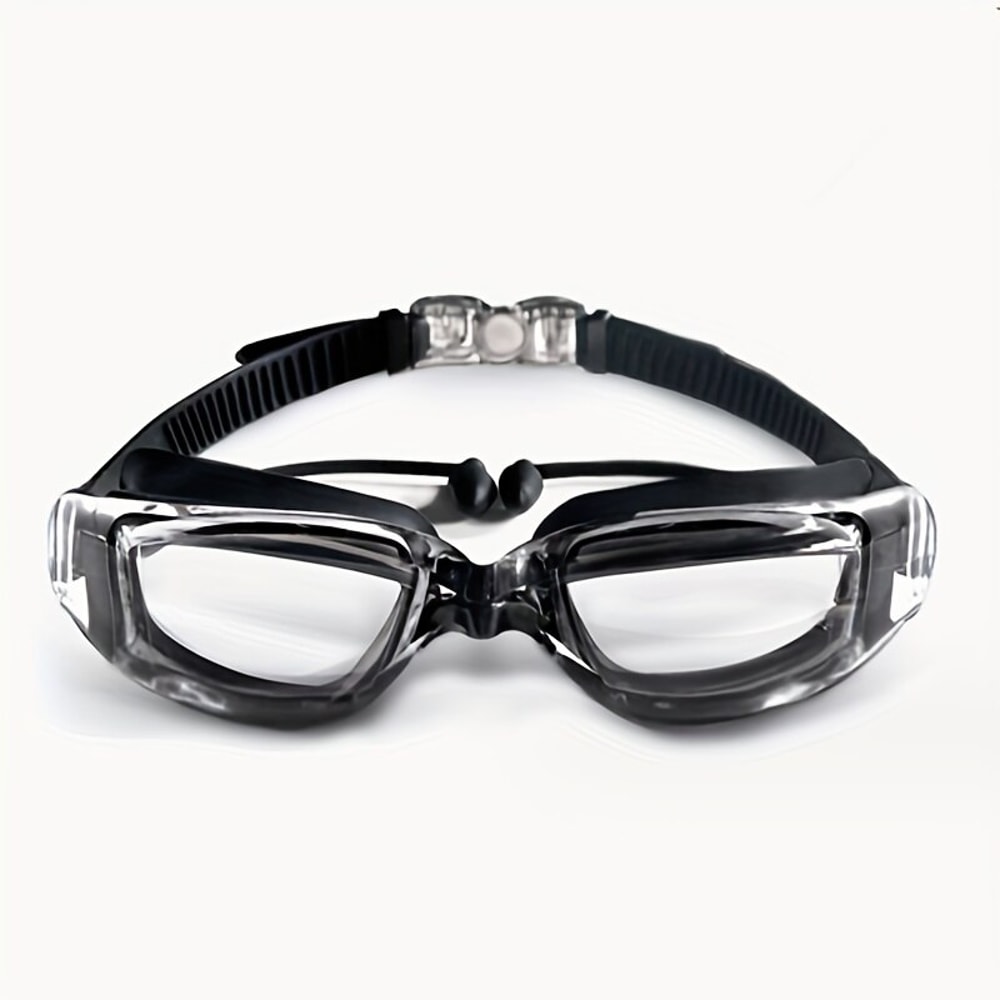 Anti Fog Swimming Goggles Set with Swim Cap and Earplugs for Adults and Kids