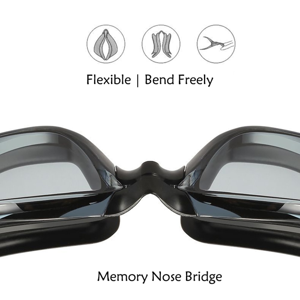 Anti Fog Swimming Goggles With Earplugs UV Protection 2