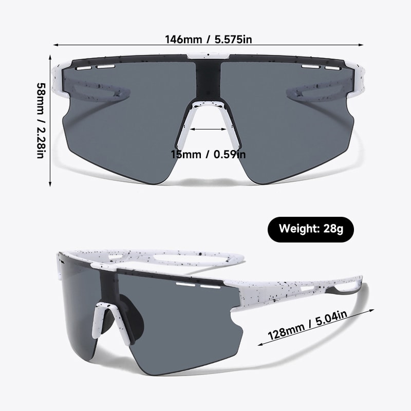Cycling Sunglasses With Mirrored Lens Lightweight Riding Glasses For Men And Women 3