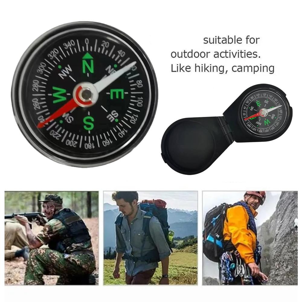 Vintage Pocket Compass for Hiking and Camping Portable Zinc Alloy Navigation Compass