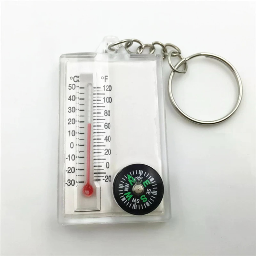 Mini Carabiner Compass Keychain For Hiking Camping And Everyday Adventure 0