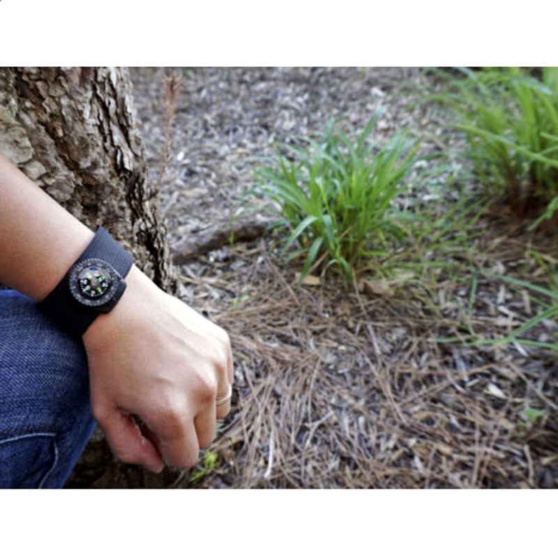 Watch Band Compass Mini Wrist Compass for Hiking Camping and Survival