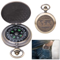 vintage pocket compass waterproof hiking compass for camping and outdoor navigation