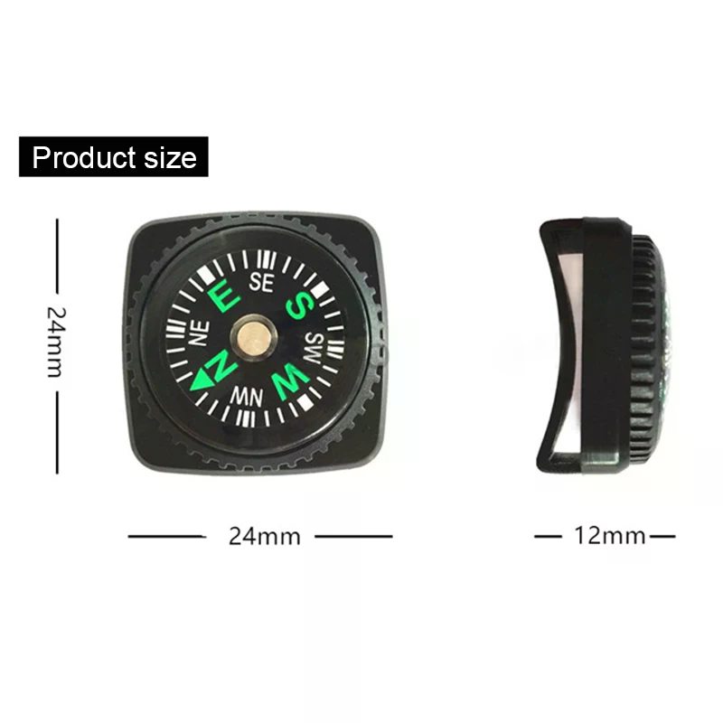 Clip On Wristband Compass Mini Survival Navigation Tool For Hiking Camping And Emergency Kits 4