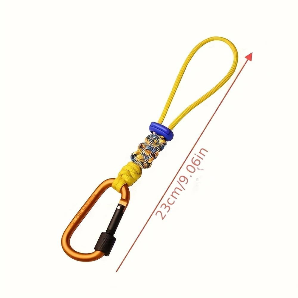 TrailClip Paracord Water Bottle Holder With Carabiner For Hiking Backpacks 1