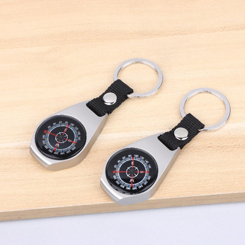 Mini Compass Keychain Carabiner Outdoor Survival Compass For Hiking Camping Travel 6