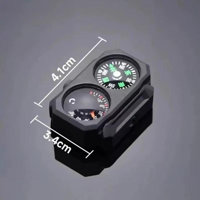 Picatinny Rail Compass And Thermometer For Airsoft And Outdoor Gear 0