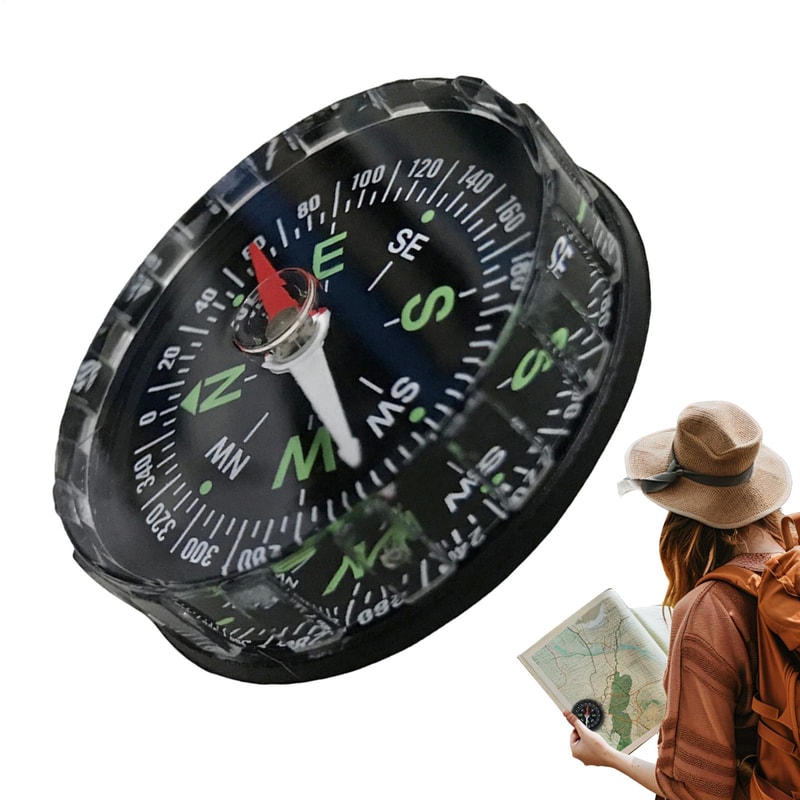 Portable Hiking Compass Lensatic Survival Navigation Compass For Camping And Travel 0