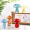 Cute Mushroom Glass Vase Hydroponic Planter for Plant Cuttings and Floral Decor