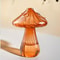 Cute Mushroom Glass Vase Hydroponic Planter for Plant Cuttings and Floral Decor