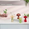 Colorful Mushroom Glass Vase for Flowers and Cuttings Mini Bud Vase Decor