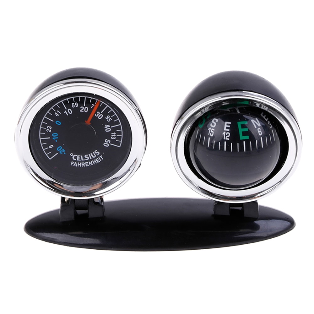 Car dashboard compass and car thermometer for Cars, Trucks and SUVs